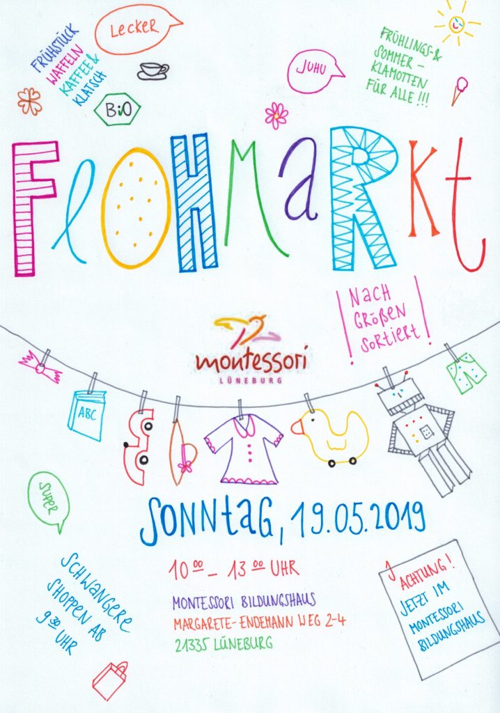 Plakat Montessori-Flohmarkt 19.05.2019